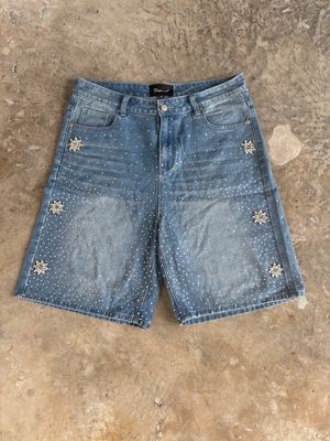 FRATERNAL WASHED BLUE ASTRO JORTS