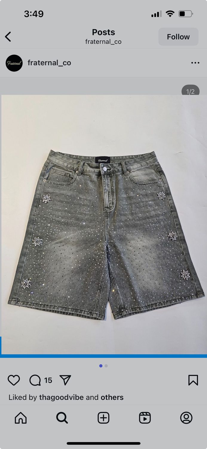 FRATERNAL GREY WASH JORTS