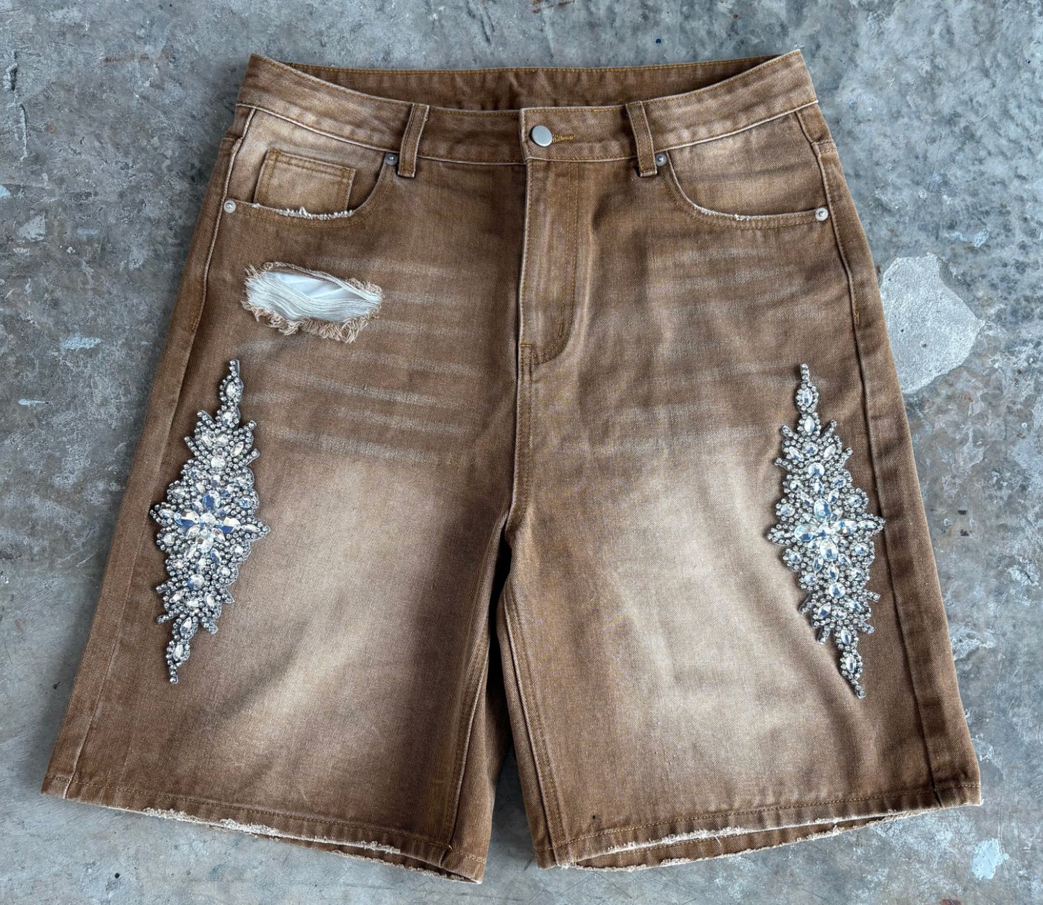 FRATERNAL TAN CRYSTAL JORTS