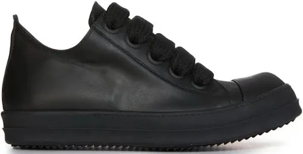RICK OWENS LOW JUMBO LACE TRIPLE BLACK