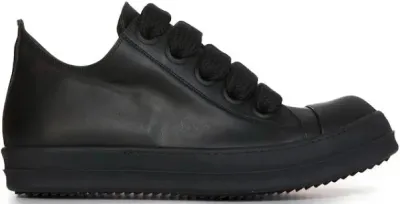 RICK OWENS LOW JUMBO LACE TRIPLE BLACK