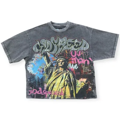 GODSPEED VANDAL GREY WASH TEE