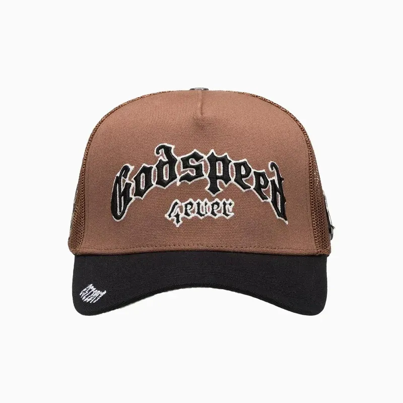 GODSPEED FOREVER TRUCKER HAT BROWN
