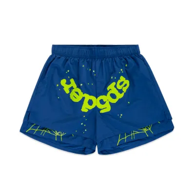 SP5DER OG WEB DOUBLE LAYER SHORTS BLUE/GREEN