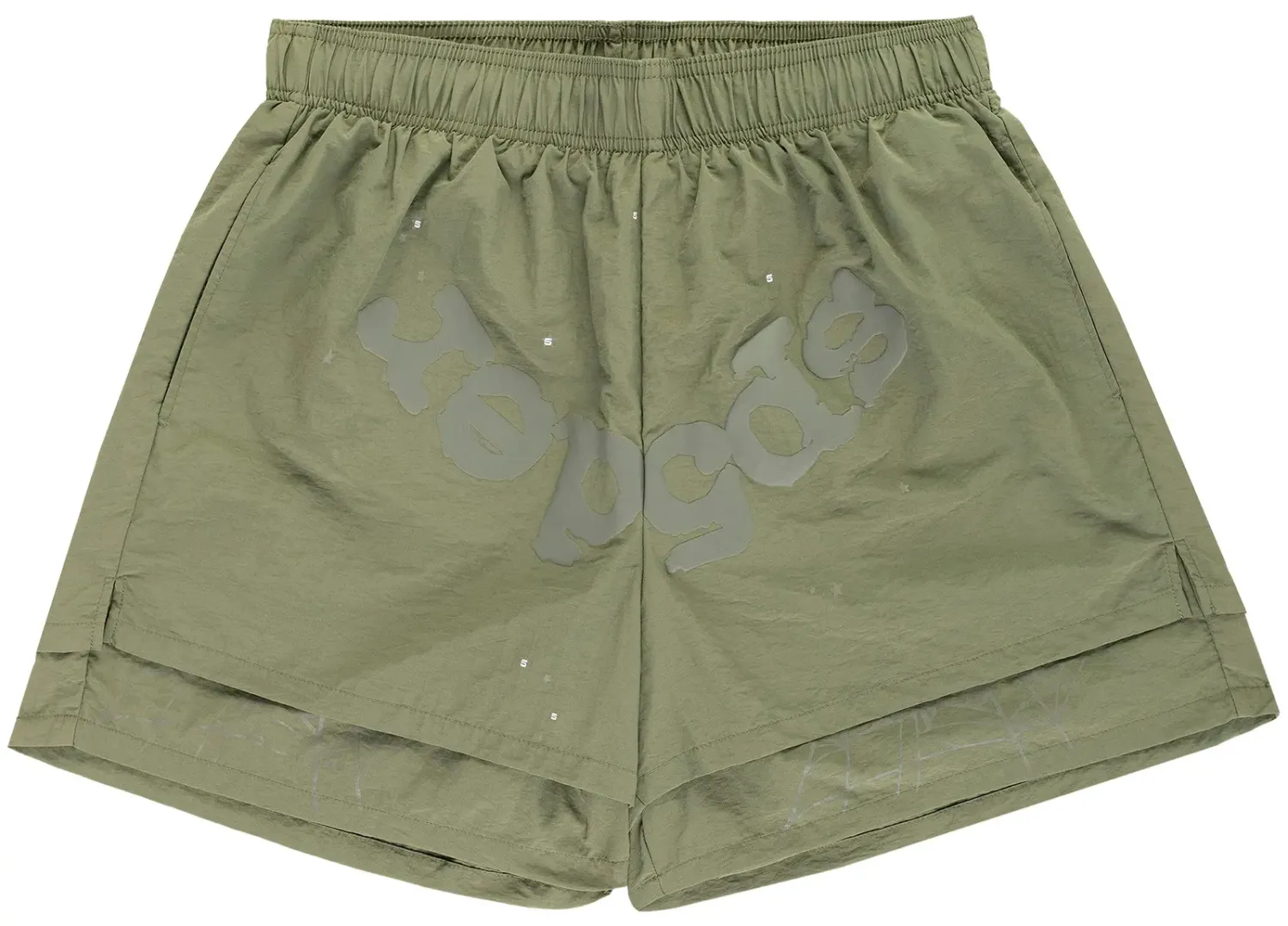SP5DER OG WEB DOUBLE LAYER SHORTS SAGE GREEN