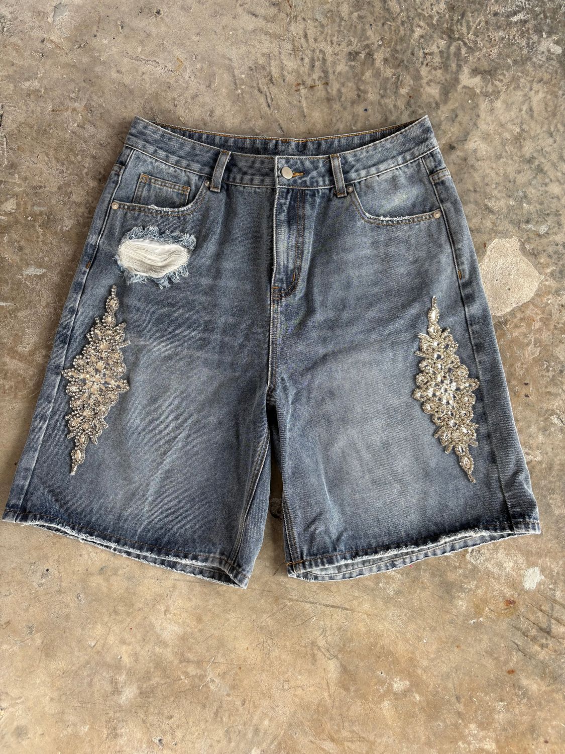 FRATERNAL BLUE DAGGER JORTS