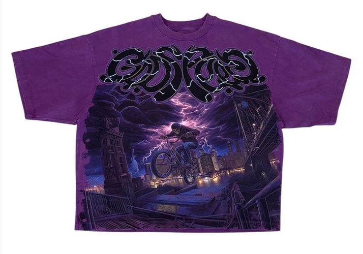 GODSPEED B.M.X. TEE PURPLE