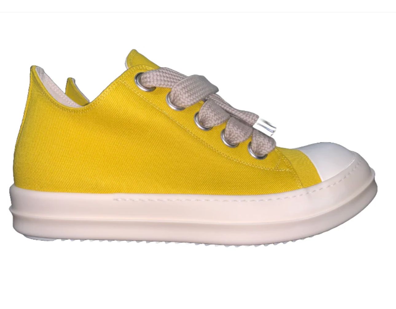 RICK OWEN FW24 PORTERVILLE JUMBO LACE LOW LEMON DROP