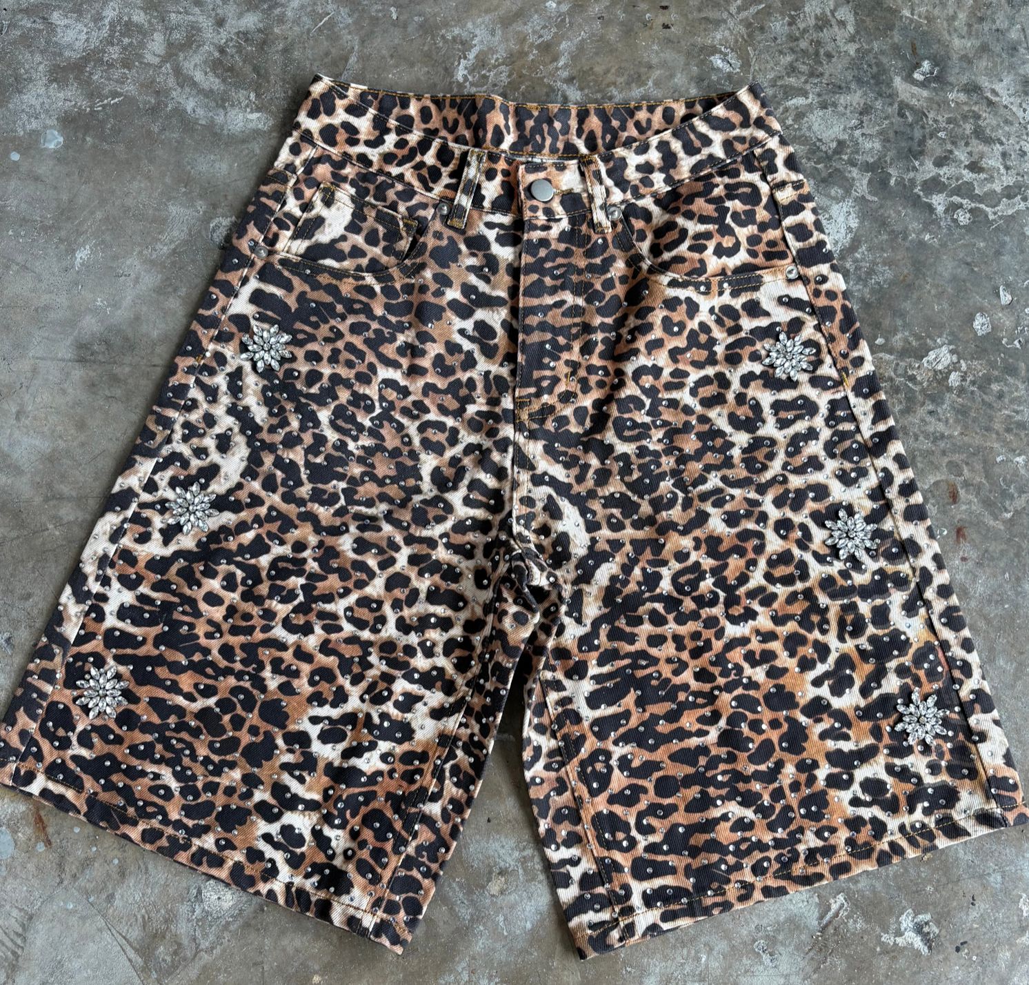 FRATERNAL ASTRO LEOPARD JORTS