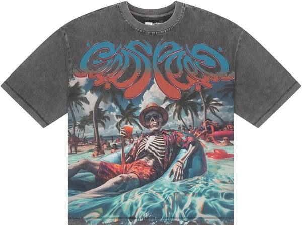 GODSPEED POOL PARTY GREY WASH TEE