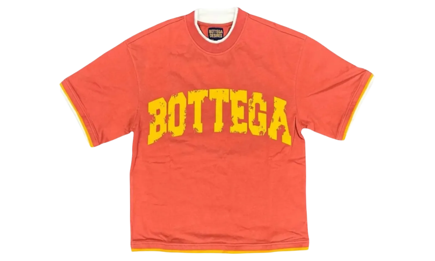 BOTTEGA DESIRES WAR TEE RED/YELLOW