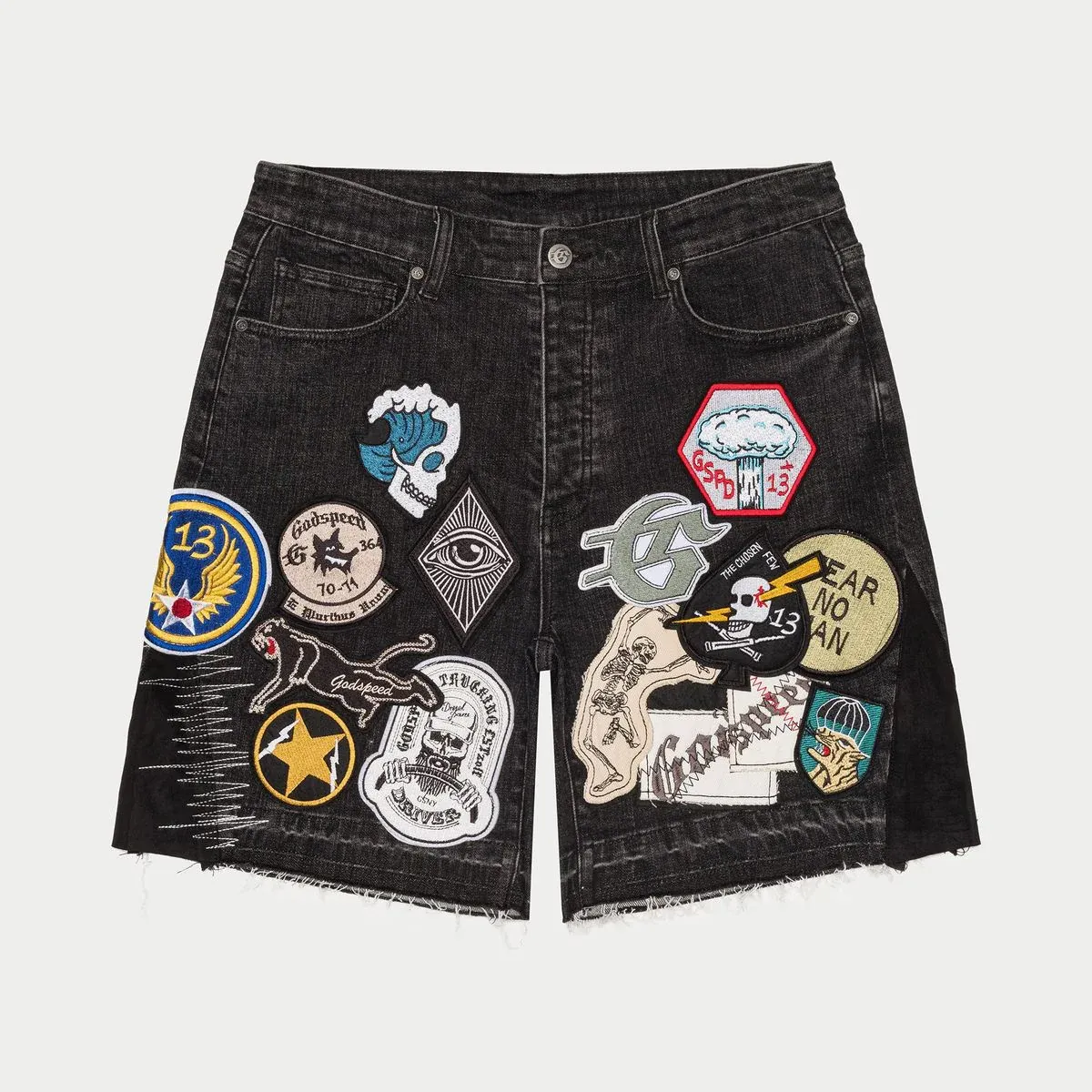 GODSPEED PATCHWORK BLACK DENIM
