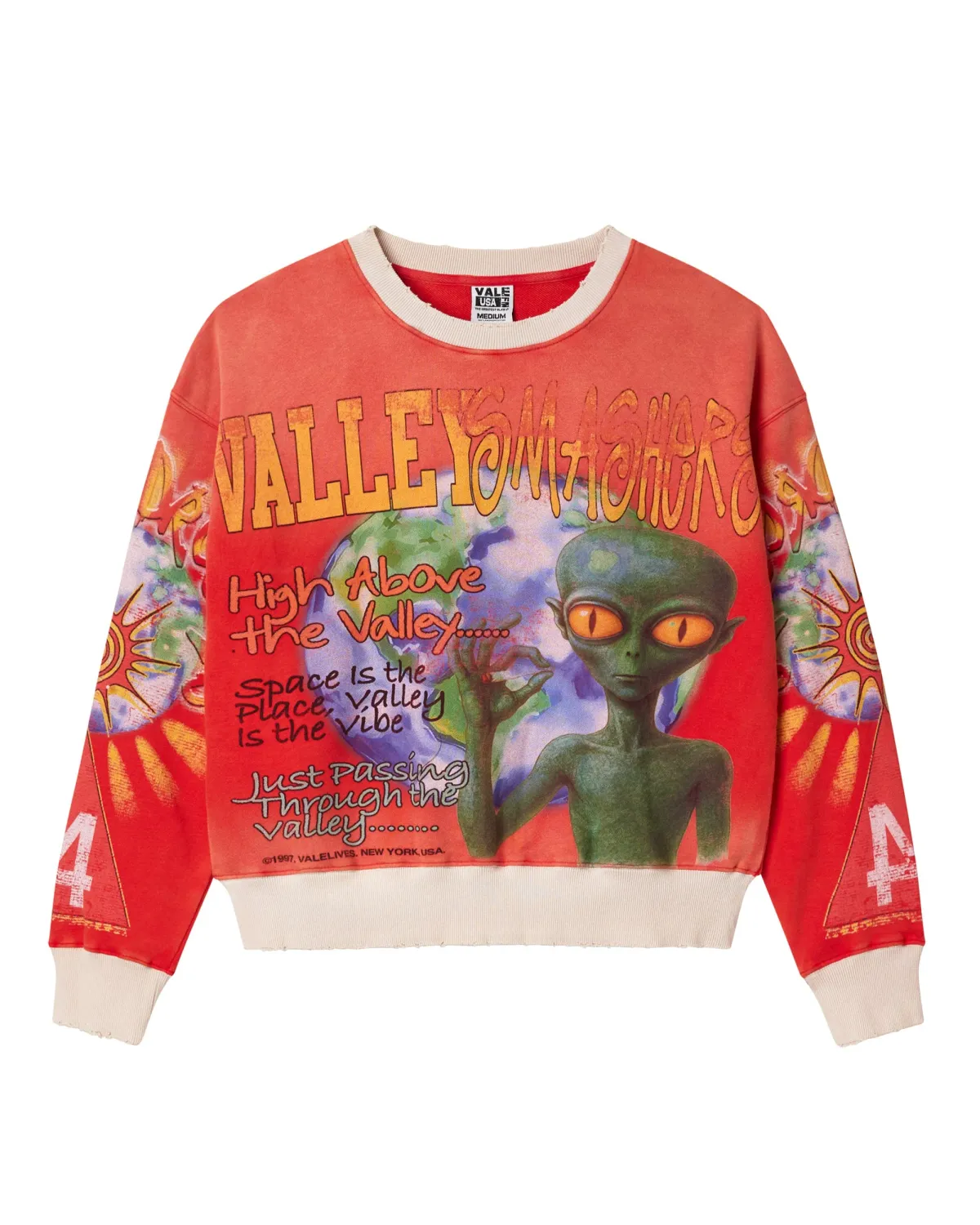 VALE RED ALIEN CREWNECK
