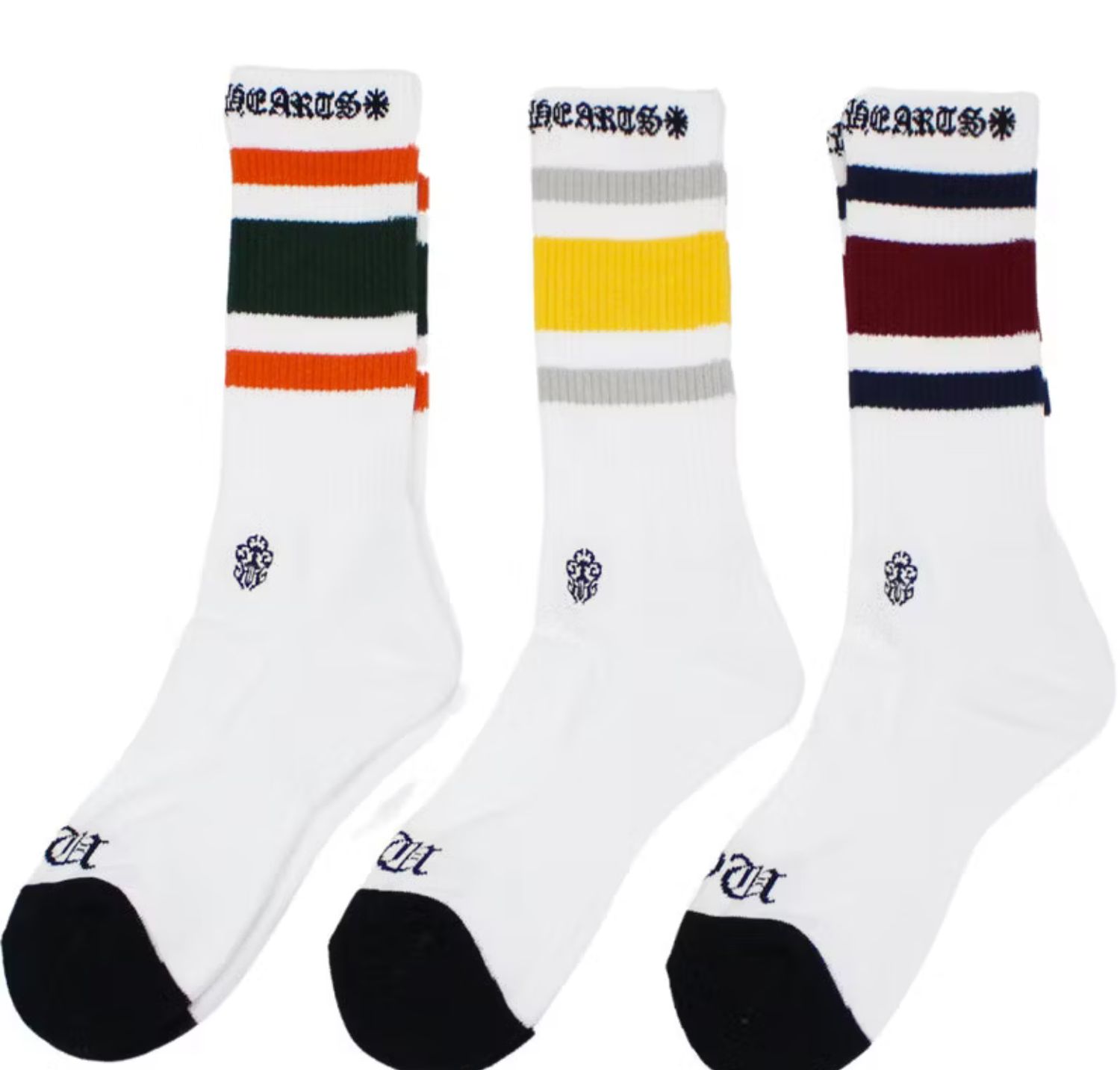 CHROME HEARTS MIAMI STRIPED SOCKS