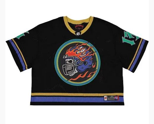 GODSPEED FIRST DOWN JERSEY BLACK YELLOW BLUE