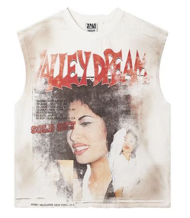 VALE LA FLOR MUSCLE TEE WHITE