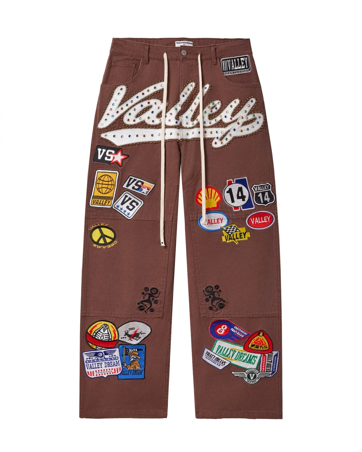 VALE 1980S BROWN PAINTERS PANTS