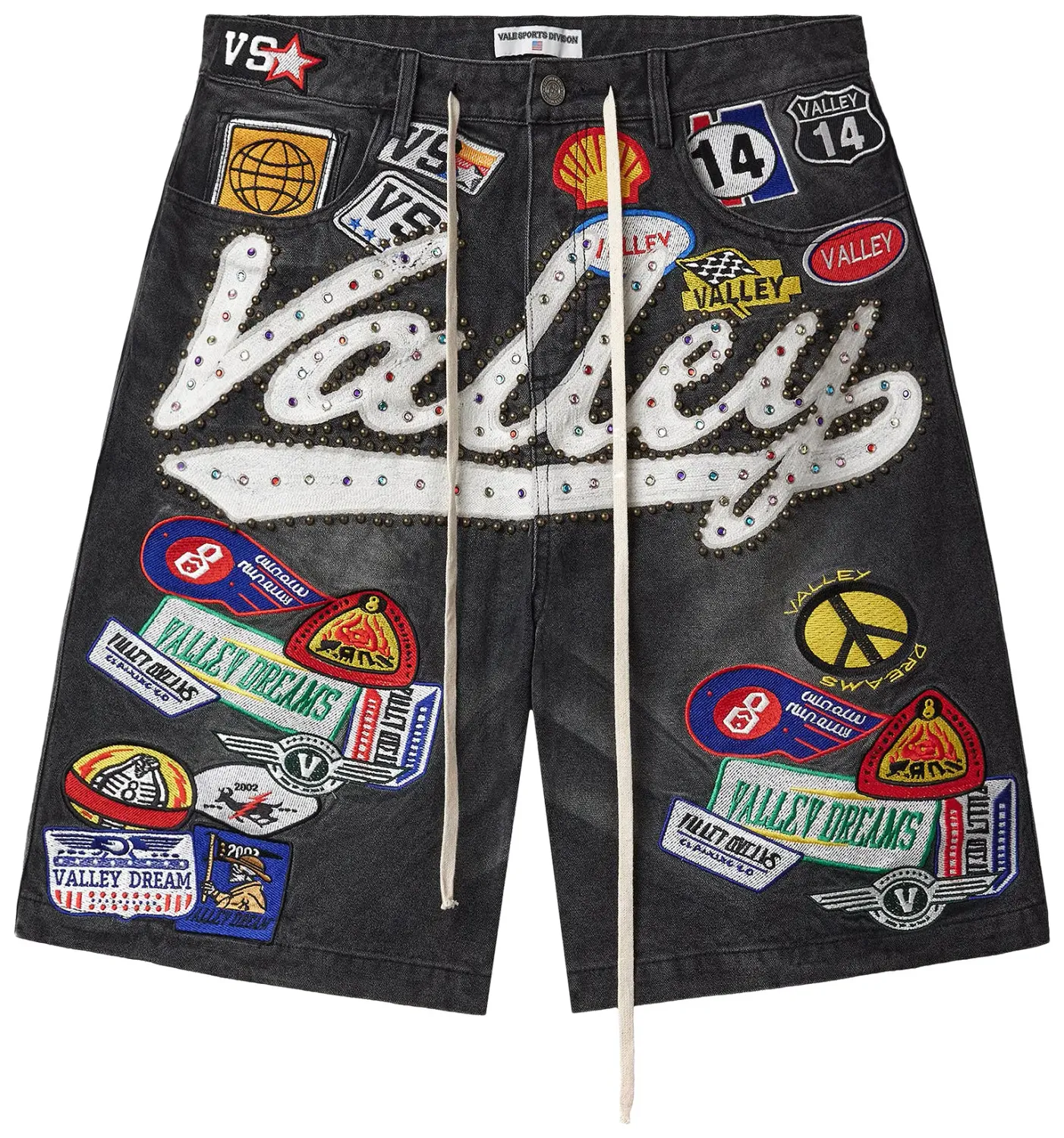 VALE 1980S BLACK JORTS