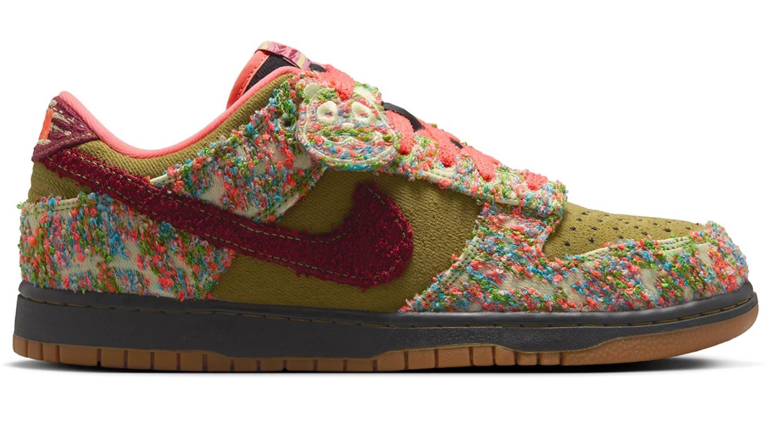 NIKE DUNK LOW PANDA MONIUM GREEN CURRY MULTI-COLOR