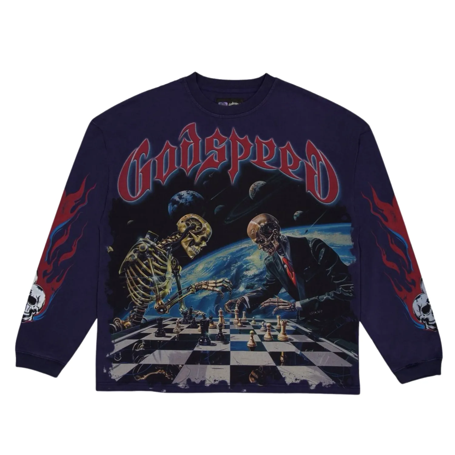 GODSPEED CHECKMATE NAVY TEE