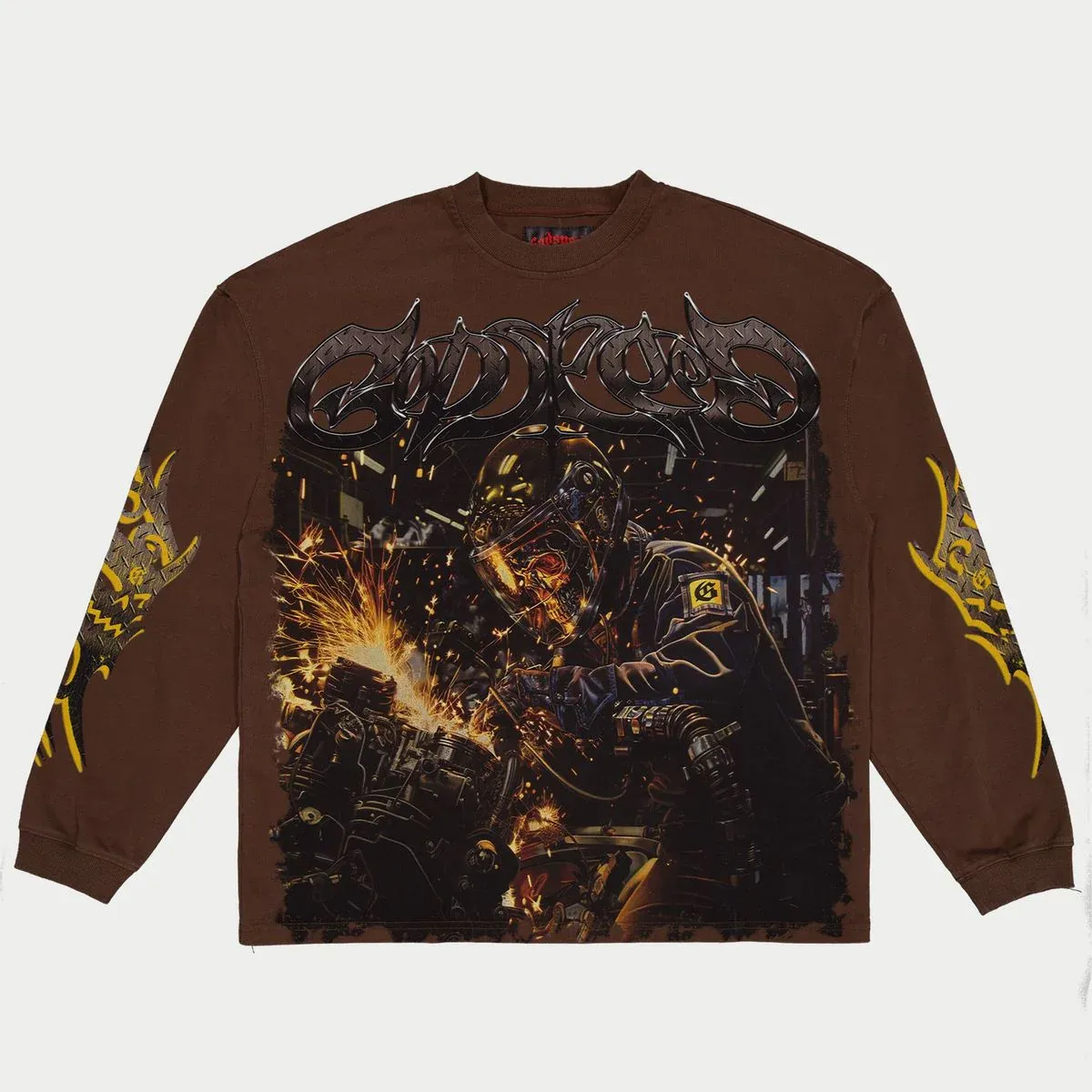 GODSPEED UNDER CONSTRUCTION BROWN TEE
