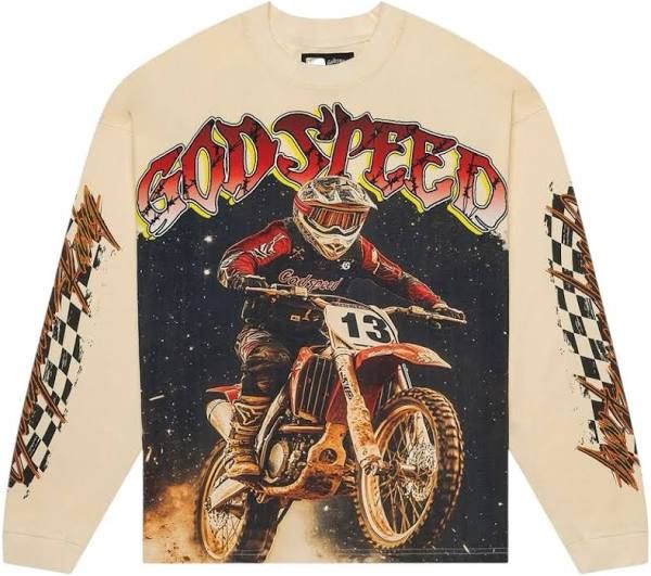 GODSPEED FULL THROTTLE L/S BONE TEE