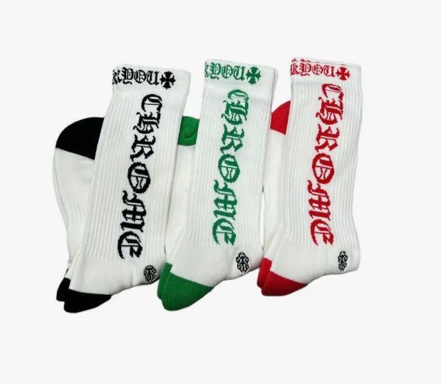 CH LOGO SOCKS WHITE