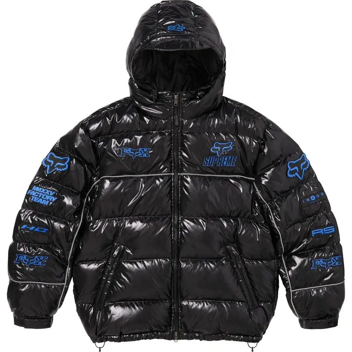 FOX RACING DOWN PUFFER JACKET BLACK/BLUE