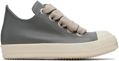 RICK OWENS GRAY CONCORDIAN JUMBO LACE LOW