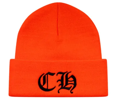 CHROME HEARTS ORANGE BEANIE