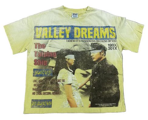 VALE FOREVER THE CROSS BLING YELLOW TEE