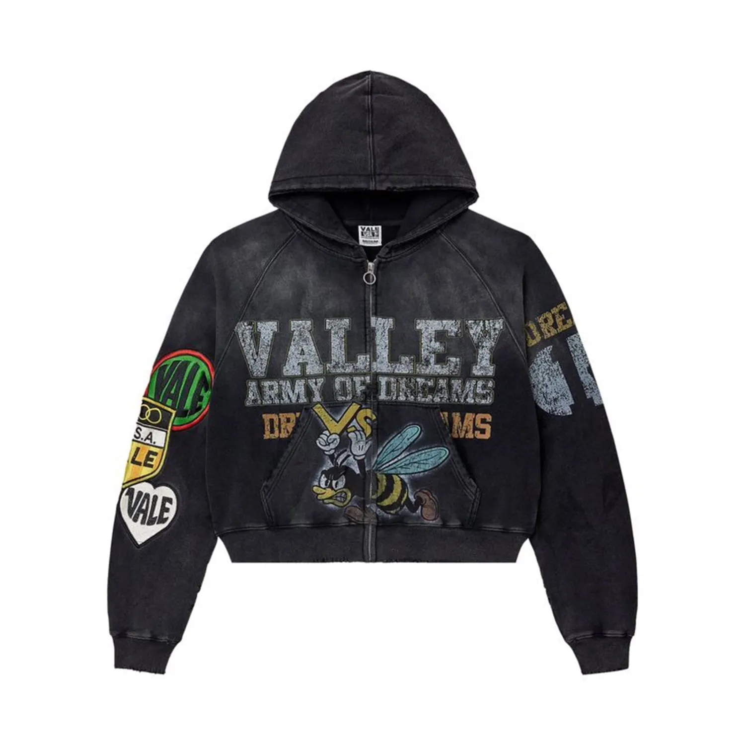 VALE ARMY ZIP UP HOODIE