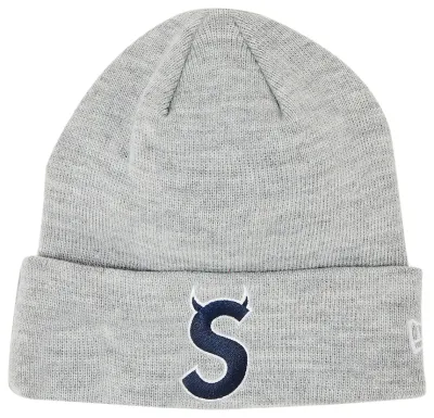 SUPREME S LOGO HEATHER GREY BEANIE