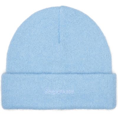 SUPREME MOHAIR BEANIE BLUE
