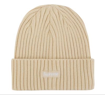 SUPREME OVERDYED BEANIE LIGHT TAN