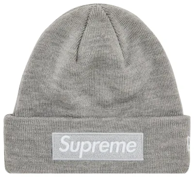 SUPREME NEW ERA BOX LOGO HEATHER GREY