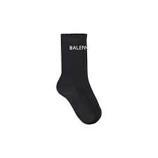 BALENCIAGA CLASSIC LOGO SOCKS BLACK