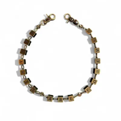 BOTTEGA DESIRES DICE GAME WALLET CHAIN BRASS