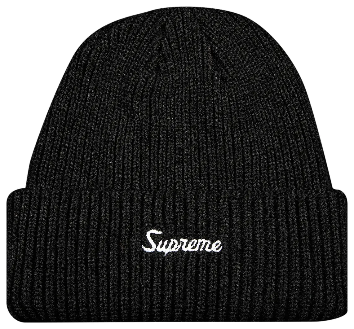 SUPREME LOOSE GAUGE BEANIE BLACK