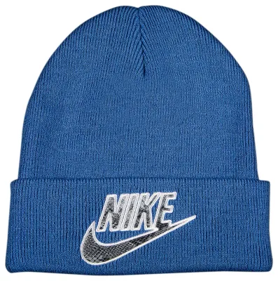 SUPREME NIKE SNAKESKIN BEANIE BLUE
