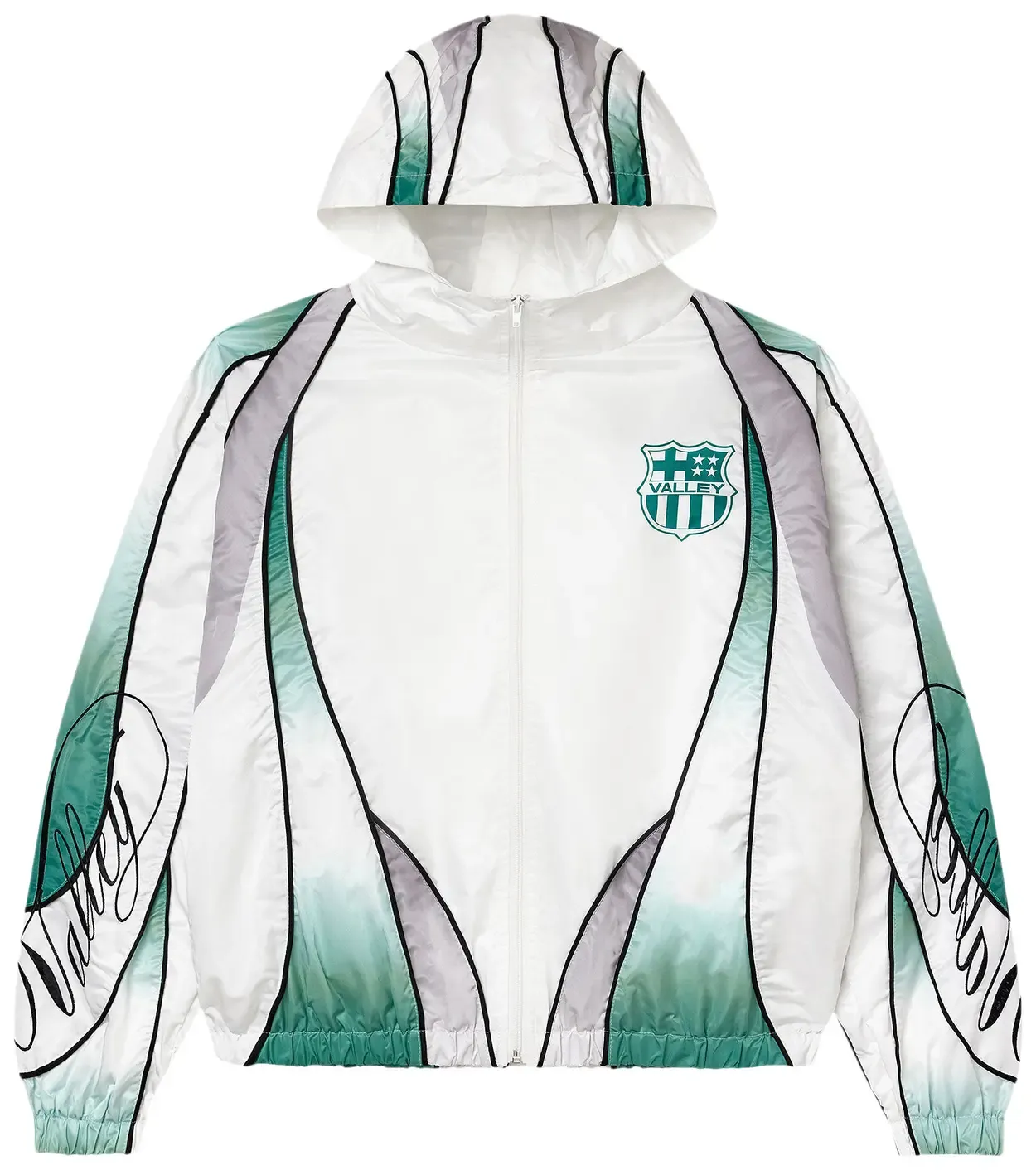 VALE ACTION FOREST GREEN/WHITE TRACK SUIT