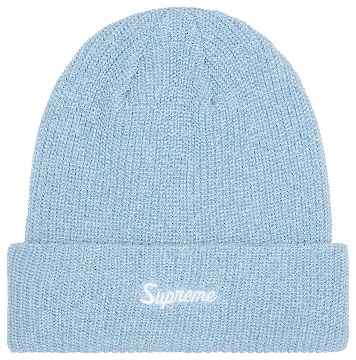 SUPREME LOOSE GAUGE LIGHT BLUE BEANIE