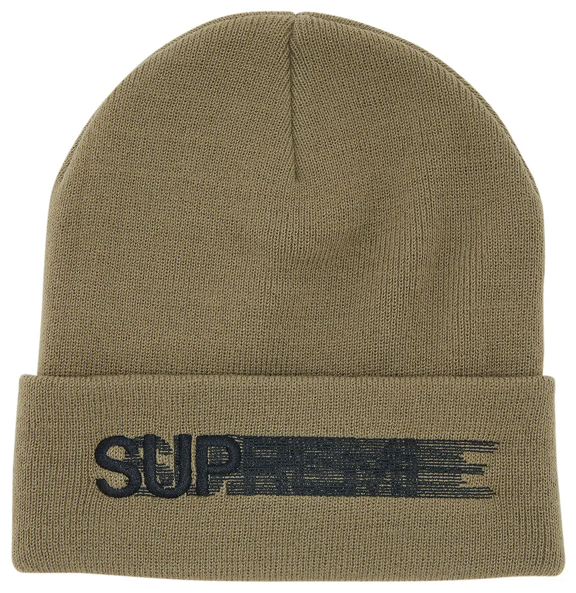 SUPREME MOTION LOGO TAUPE BEANIE