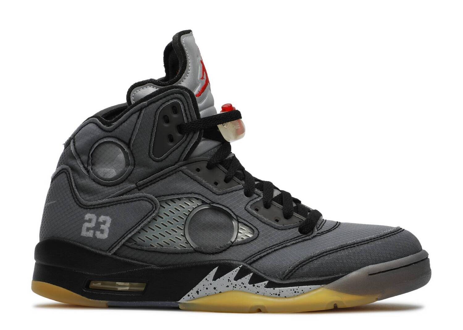AJ 5 OFF-WHITE BLACK MUSLIN