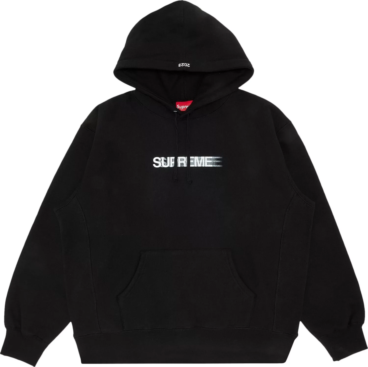 SUPREME MOTION LOGO HOODED SWEATSHIRT BLACK