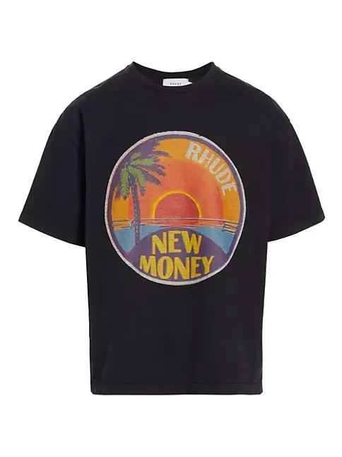 RHUDE BLACK SUNSET TEE