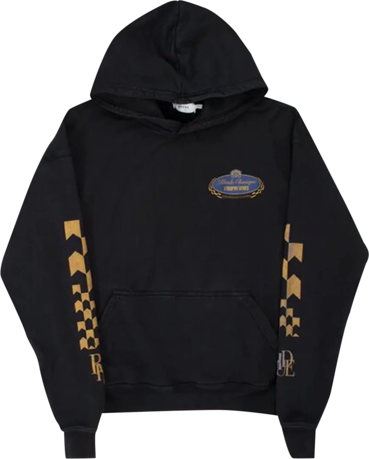 RHUDE TROPHY SERIES HOODIE BLACK