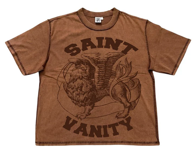 SAINT VANITY LOGO TEE MOCHA