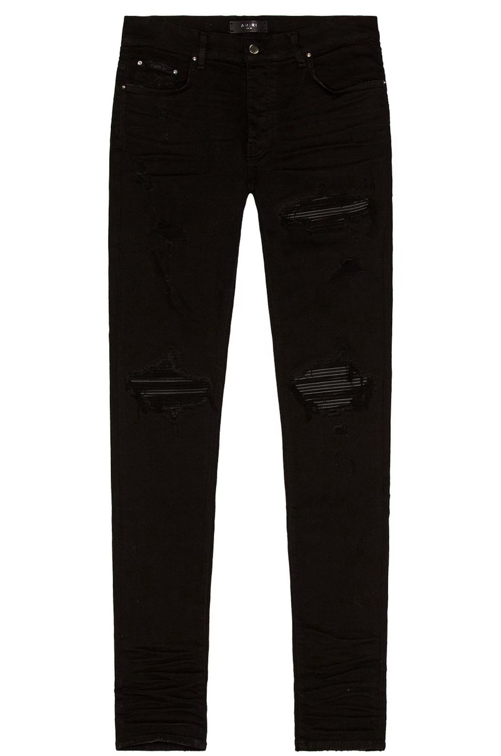 AMIRI TRIPLE BLACK THRASHER LEATHER MX1