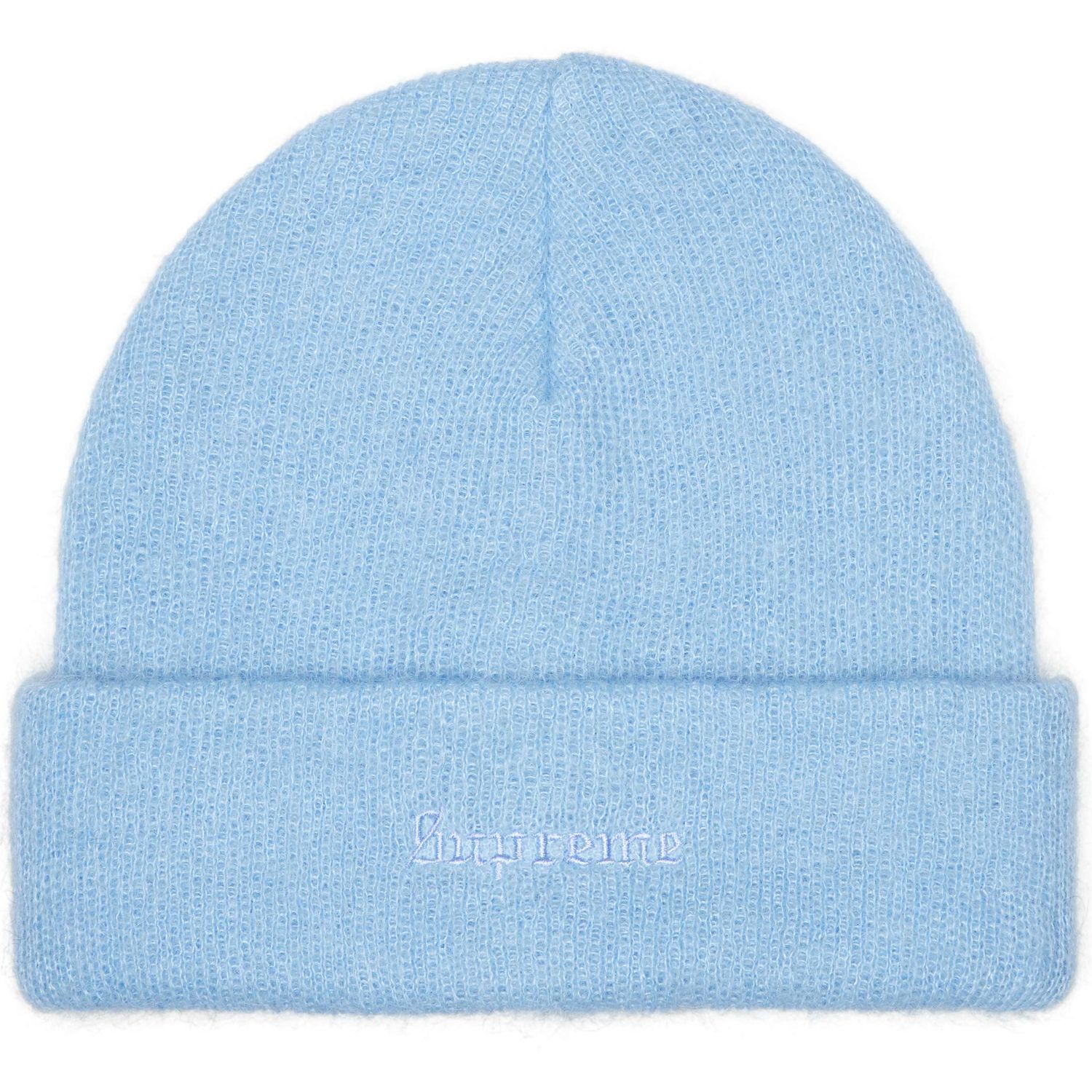 SUPREME MOHAIR BEANIE LIGHT BLUE